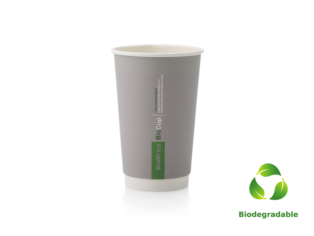 Charcoal Cup Smooth - 500ml - Biodegradable