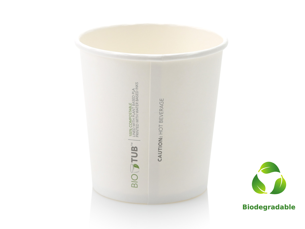 Noodle Box - White - Round Base - 700ml - Biodegradable