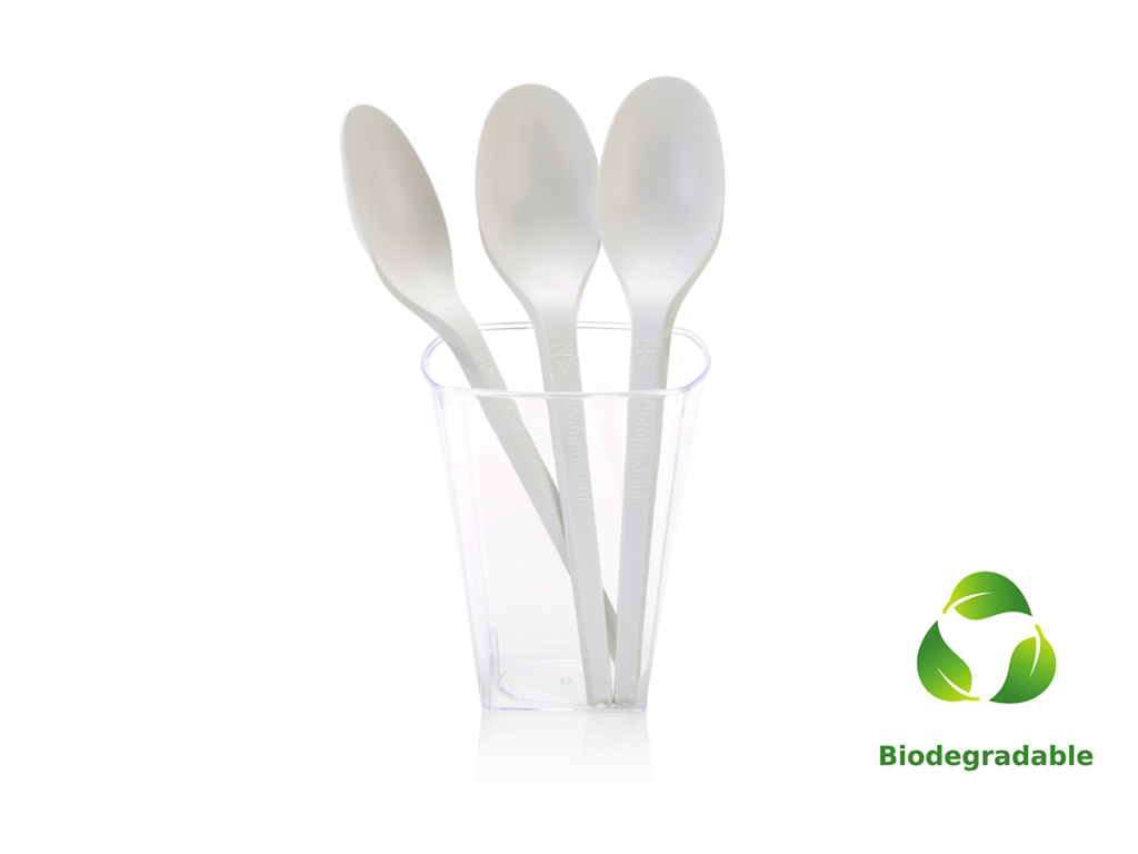 Plant Starch Spoon - 16cm - Biodegradable