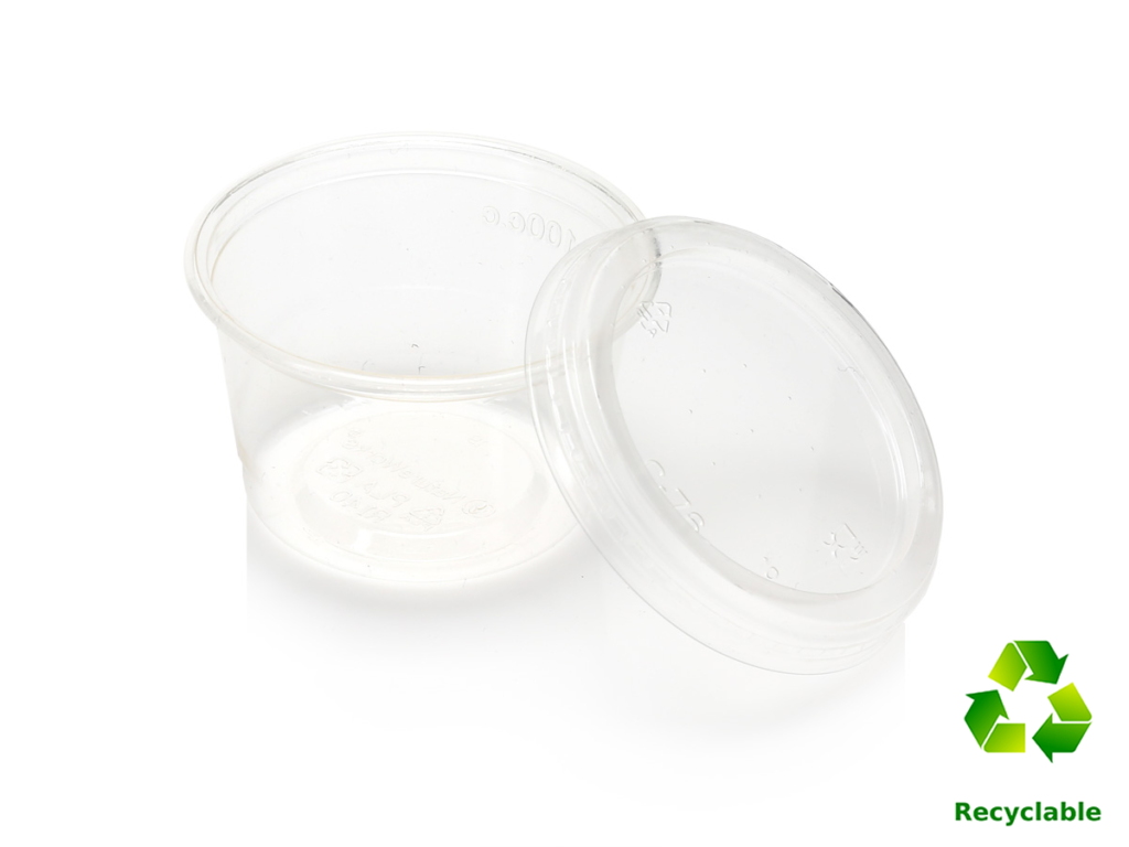 Sauce Container with lid - Clear 4oz