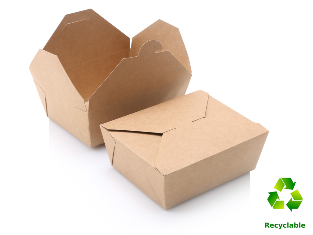 Take Away Lunch Box - 1300ml - Kraft