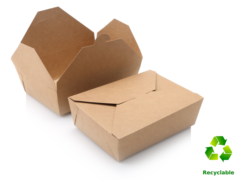 Take Away Lunch Box - 1900ml - Kraft