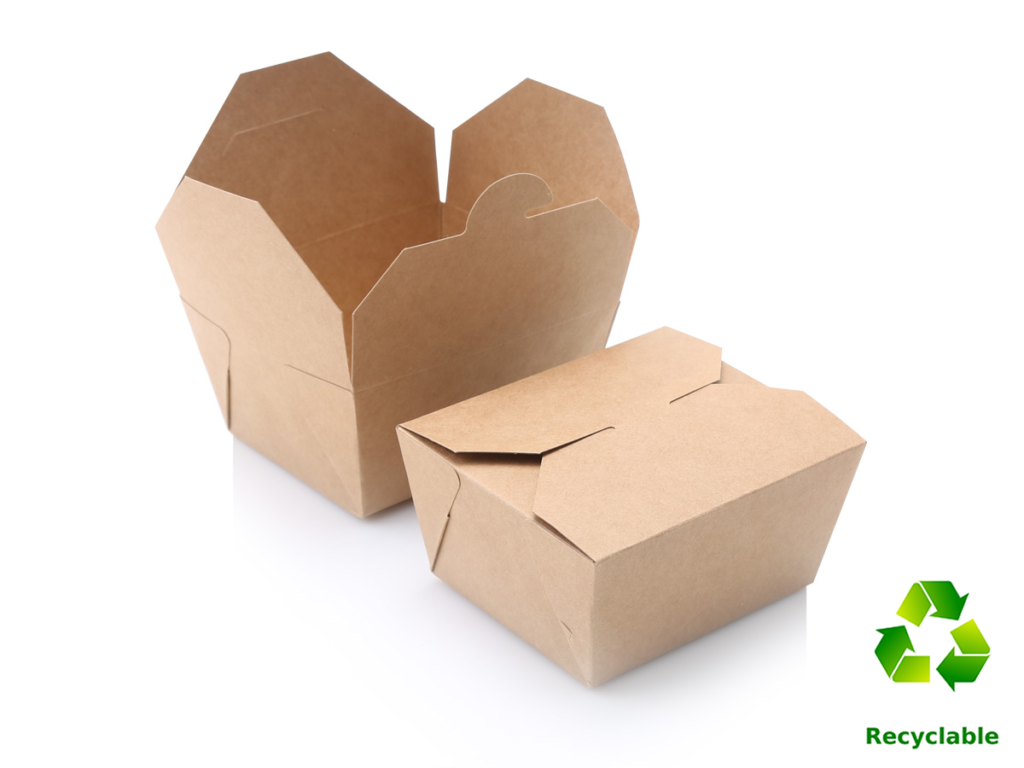 Take Away Lunch Box - 800ml - Kraft