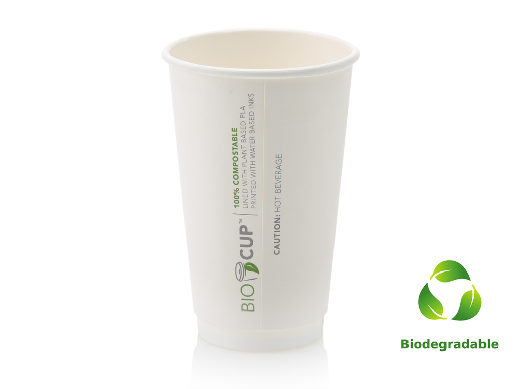 White Cup - 500ml - Biodegradable