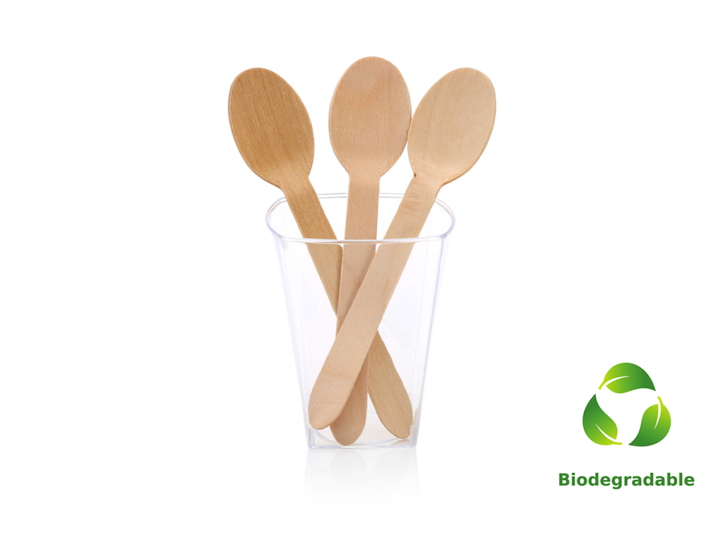 Wooden Spoon - 16cm - Biodegradable