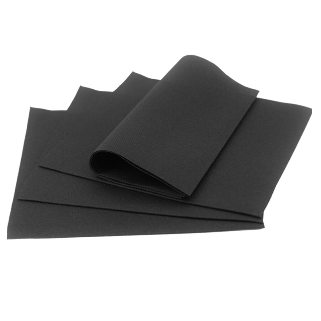 black airlaid napkins