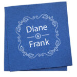 navy blue wedding napkins
