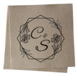 cappuccino wedding napkins